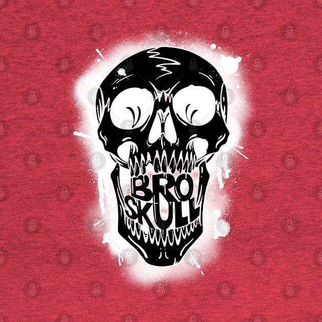 Broskull Logo V.1 Black on White by CastleBroskull